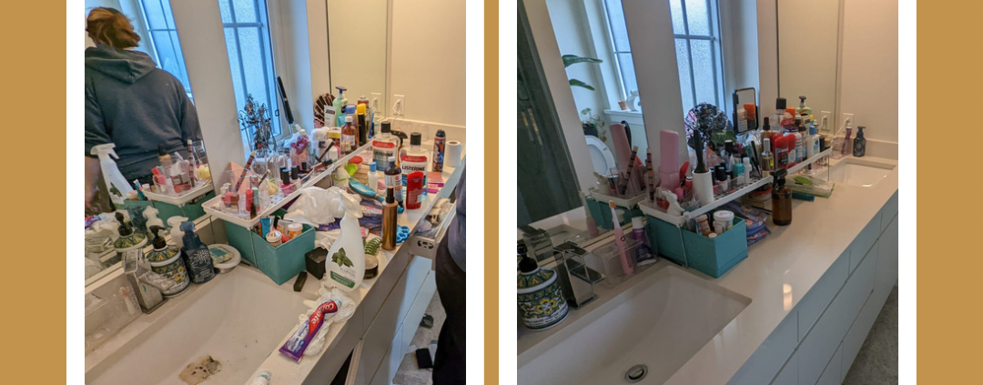 Before and After Images of a Cleaned Washroom